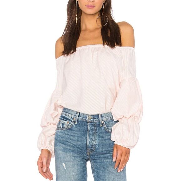 Petersyn Off Shoulder Puff Sleeve Top - Picture 2 of 12